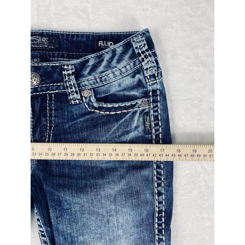 Silver Suki Capri Jeans Mid Rise Cropped Womens Size 29x22.5 - Picture 8 of 16